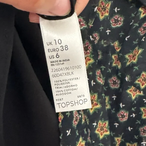 Kate Moss x Topshop star print chiffon dress size 6 - Picture 6 of 9